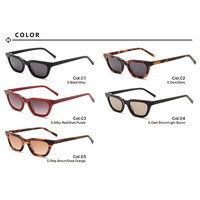 Lunettes de soleil carrées en acétate poli européen américain vintage surdimensionné pour hommes femmes CR39 UV400