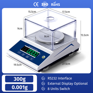 Balance de précision de laboratoire 300g 0.001g Balances de laboratoire numériques pour l'or - Product Image 2