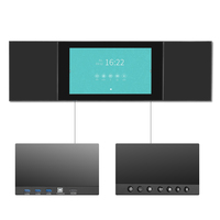 Tableau blanc intelligent pliable de 75 à 86 pouces, tableau d'écriture LED pour l'enseignement scolaire, écran interactif avec deux panneaux pliables