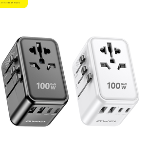 Chargeurs universels pour téléphone portable Pd 17w Gan, adaptateur de voyage mural pour les États-Unis, le Royaume-Uni, l'UE et l'Australie - Product Image 1