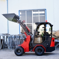 Chinesischer Hydraulischer Diesel-Mini-Radlader |   Günstiger Kleiner Kompakter Radlader Hoflader zum Verkauf