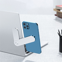 Support d'extension pour ordinateur portable Support multifonctionnel Logo personnalisé Aspiration magnétique Support de téléphone portable en métal pour ordinateur