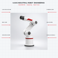 Robot de bureau compact EFORT ER8 700H à 6 axes, charge utile de 8 kg, soudage haute vitesse, manutention avec composants PLC