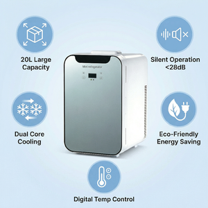 Mini-réfrigérateur portable sans givre <span class=keywords><strong>pour</strong></span> voiture 13-18L, double fonction (froid et chaud) <span class=keywords><strong>pour</strong></span> usage domestique - Product Image 4