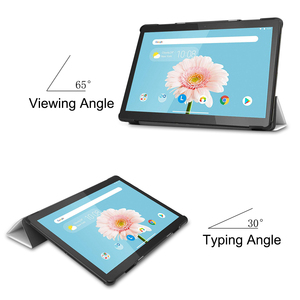 En stock – Étui rigide antichoc multi-angles à trois volets <span class=keywords><strong>pour</strong></span> <span class=keywords><strong>tablette</strong></span> <span class=keywords><strong>Lenovo</strong></span> <span class=keywords><strong>Tab</strong></span> <span class=keywords><strong>M10</strong></span> Series avec fonction de veille automatique - Product Image 3