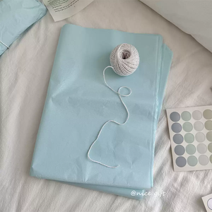 กระดาษห่อของขวัญแบบเรียบง่าย ดีไซน์ฟรี  รับทำตามสั่ง สีและโลโก้ตามต้องการ - Product Image 5