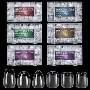 High Quality Luxury Salon Use Trace Less False <b>Nails</b> ABS Frosted Short Square Almond <b>Nail</b> Tips <b>Nail</b> <b>Extension</b> for Finger - Product Image 1