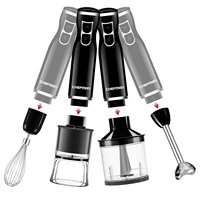 Mixeur Plongeant GS CE, Design Compact, Facile à Utiliser, Plusieurs Couleurs, pour Purée de Bébé, Hacher la Viande, Spiraliseur, Fouet, Utilisation Domestique