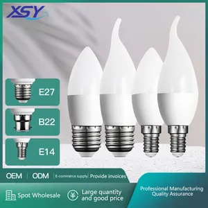Wholesale Led Candle Light Lotus Light E14 220v 3.5w 5.5w 2700k Replace 50w Halogen Dimmable Light Lamp Bulb
