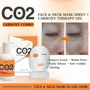 T CO2羧基凝胶面膜家庭水疗沙龙使用面部和颈部面膜与CO2羧基凝胶细化毛孔紧致氧气增强面膜 - Product Image 2