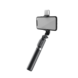 <span class=keywords><strong>3</strong></span> in 1 uzatılabilir Tripod ile cep telefonu için güzellik dolgu ışığı kablosuz uzaktan Selfie sopa Q02S - Product Image 5