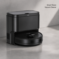 Robot aspirateur laveur avec station de vidage automatique, aspiration 10000Pa, franchissement de obstacles 20mm, contrôle via application Wi-Fi, navigation LDS SLAM, pour voiture et maison
