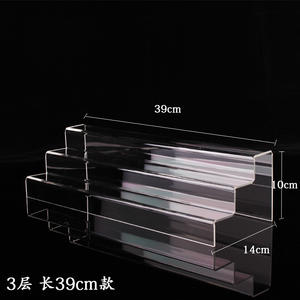 Expositor de Carteras Transparente de Acrílico Ecológico - Soporte Grueso Multicapa Autoadhesivo de Fácil Montaje para Exhibición de Prendas en Escalones - Product Image 4