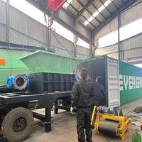 Mesin Penghancur Plastik dan Logam dengan Penghancur Poros Ganda untuk Material Campuran, Mesin Penghancur Busa dan Kain