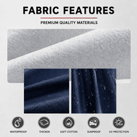 Housse de voiture imperméable KXF avec protection UV pour berline et SUV, anti-poussière, résistante aux rayures, en Oxford 150D bleu, fabrication de qualité