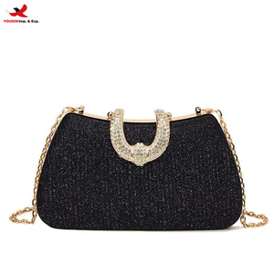 Sac de soirée vintage pour femme, étanche, léger, orné de strass, avec chaîne d'épaule, prêt à expédier, commande mixte en gros - Product Image 1