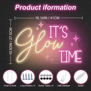 Art mural Esthétique Cowgirls Salon de beauté Décor pour fête Célébration Botox Nail Wax Lash Signes électroniques Glow Time Neon Sign - Product Image 3