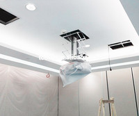 Support de plafond motorisé pour projecteur à charge lourde, support de projecteur rétractable à ciseaux, élévateur de projecteur avec télécommande pour écran de projection