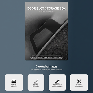 Caja de Almacenamiento para Ranuras de Puerta de <span class=keywords><strong>Coche</strong></span> para BYD Atto 3, Accesorios Interiores Antideslizantes de TPE Ecológico - Product Image 6