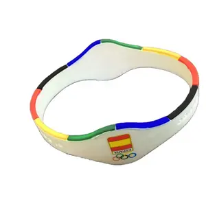 Custom High Quality Colorful Silicone Bracelet Rubber Wristband Baby Safe Wristband for Technique Reference