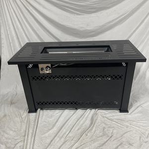 En çok satan Modern 42 inç 60,000 BTU propan gaz ateş çukuru masa-taşınabilir açık çelik kapak & volkanik kaya ateş çukuru - Product Image 3