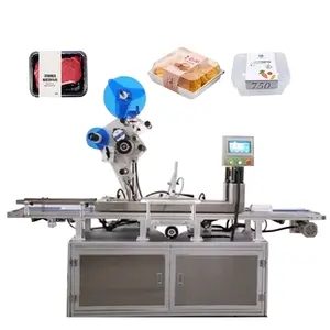 Automatic Function Labeling Equipment Three Sides Sticker Egg Tray Labeling Machine for Different Product
