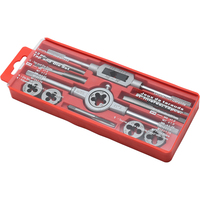KAFUWELL H9018A Perangkat Kunci Tap & Die Kelas Industri dengan Set Kombinasi, Kotak Penyimpanan Peralatan Rumah Tangga yang Dioperasikan dengan Tangan