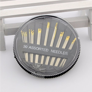 30 Set el dikiş İğneleri <span class=keywords><strong>8</strong></span> farklı boyutları disk seti çok fonksiyonlu altın kuyruk döner kutu dikiş - Product Image 2