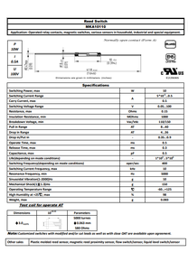 สวิตช์รีดแม่เหล็กขนาดเล็ก HKFAST MKA10110 แบบเปิดปกติ พร้อมสายเคลือบทอง - Product Image 4