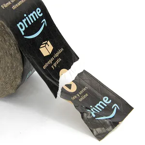 사용자 정의 인쇄 로고 프라임 브랜드 접착 용지 강화 배송 블랙 포장 크래프트 종이 테이프