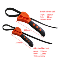 Jeu de clés à sangle réglables multifonctionnelles avec sangle en nylon renforcée, personnalisable OEM pour la réparation automobile, clé à filtre