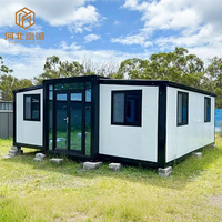 Maisons modulaires préfabriquées extensibles de 20 et 40 pieds, villas de luxe préconstruites en conteneurs maritimes portables pour la vie familiale