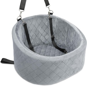 Siège de voiture pour chien pour petits/chiens moyens, sièges de voiture surélevés pour chien avec coussin épais pour chiens de moins de 20 livres avec 2 ceintures de sécurité - Product Image 3