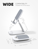 Support de téléphone de bureau universel Lamicall DP13, support pliable pour tablette, support de montage, angle réglable, pour jeux