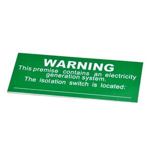 Etiquetas de Advertencia de Seguridad de PVC Personalizadas, Adhesivas, Anti-rayaduras, con Forma Personalizada, Vinilo Brillante con Protección UV para Señalización Industrial - Product Image 4