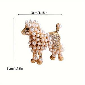 <span class=keywords><strong>Broche</strong></span> élégante en imitation perle, badge mignon en forme d'animal, bijoux de mode pour femmes, accessoires vestimentaires unisexes - Product Image 5