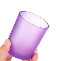 Conteneur de bougie mat personnalisé à côtés droits et larges avec logo unique pour les fournisseurs de fabrication de bougies