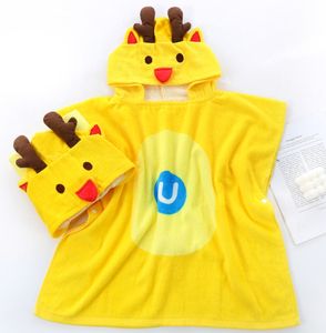 Albornoz para niños con estampado de felpa interior de terciopelo exterior de 100% algodón con estampado activo - Product Image 1