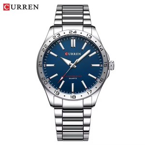 Montre-bracelet sport et mode 8452, quartz, alliage, verre, bracelet en acier inoxydable, étanche, aiguilles lumineuses, meilleur cadeau - Product Image 3