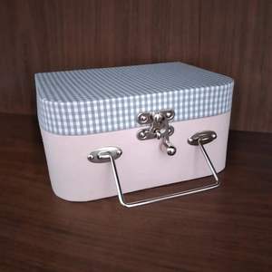 Valise personnalisée argentée pour bébé garçon boîte à souvenirs <span class=keywords><strong>de</strong></span> <span class=keywords><strong>naissance</strong></span> organisateur nouveau-né vêtements couverture douche valise coffret cadeau - Product Image 2