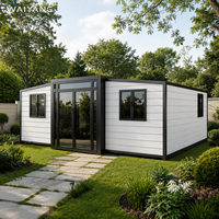 Maison préfabriquée extensible de 40 pieds ou 20 pieds, conforme aux normes européennes CE RoHS, 2, 3, 4 ou 5 chambres, maison miniature personnalisée