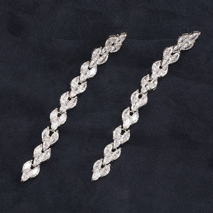 Pendientes Colgantes de Circonita Cúbica RAKOL EP281, Joyería de Alta Calidad - Product Image 3