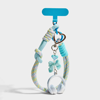 Cordon en nylon pour téléphone portable, design sportif, à suspendre, avec corde torsadée anti-perte, pendentif tendance, pour poignet robuste