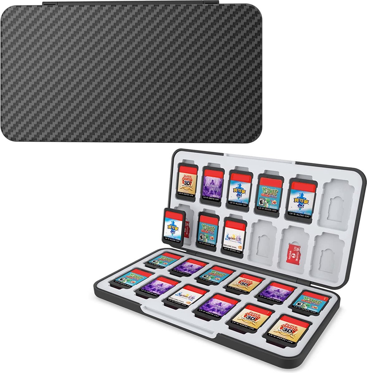 24 in 1 Games Card Case for Nintendo Switch - Magnetic Storage