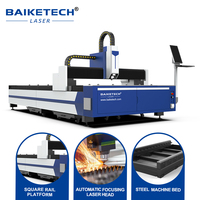 Máquina de corte por láser de vidrio de alta precisión de 3000W, Raytools cabezal de corte, máquina de corte por láser, peso 4800KG