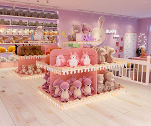 Mobiliario Personalizado para Tiendas de Peluches y Diseño de Interiores Kawaii para Comercios Minoristas |   Solución de Diseño de Tienda de Juguetes para Niños al Estilo Pop Mart - Product Image 1