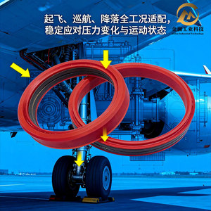 Joint d'étanchéité coaxial irrégulier sur mesure St002 de qualité aérospatiale, résistant à l'usure et anti-poussière pour train d'atterrissage d'avion - Product Image 3
