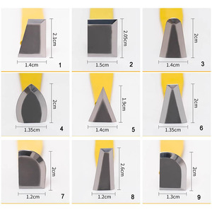 LISI Juego <span class=keywords><strong>de</strong></span> 15 Cuchillos <span class=keywords><strong>de</strong></span> <span class=keywords><strong>Escultura</strong></span> <span class=keywords><strong>de</strong></span> Cerámica con Punta <span class=keywords><strong>de</strong></span> Acero <span class=keywords><strong>de</strong></span> Tungsteno Amarillo para Tallar, Grabar y Dar Forma a la <span class=keywords><strong>Arcilla</strong></span> - Product Image 2