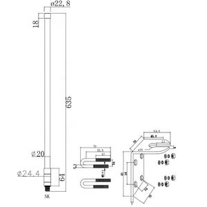 <span class=keywords><strong>Antenne</strong></span> mobile de voiture <span class=keywords><strong>4G</strong></span> LTE tout-terrain robuste <span class=keywords><strong>4G</strong></span> 698-2700 MHz avec connecteur FME - Product Image 3