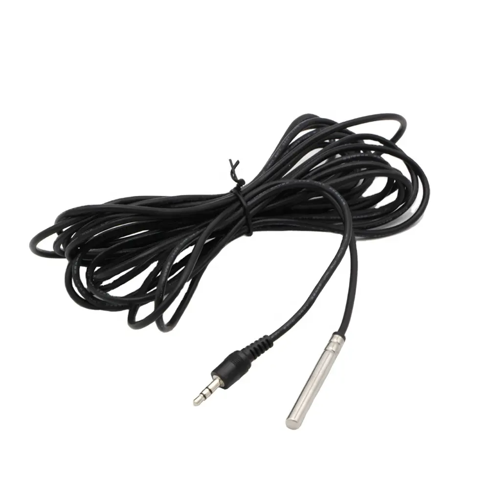 2,5mm mini jack de audio DS18B20 sensor de temperatura